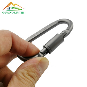 Mosquetón en forma de D de aleación de aluminio Guanglu, llavero grueso para exteriores de 20KN, no apto para escalada - Product Image 5