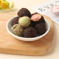Biscuits en gros Franzzi Lava Cookies Balls 100g – Snacks exotiques aux fraises, sésame noir et lait de coco