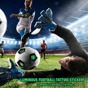 ملصقات وشم كرة القدم المضيئة في الظلام المقاومة للماء من C&J Yanye لكأس العالم لكرة القدم <span class=keywords><strong>2026</strong></span>، إكسسوارات للمشجعين ومنتجات تذكارية - Product Image 1