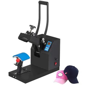 Máquina de sombreros para hornear de transferencia de calor de diferentes formas para impresión de gorras de béisbol
