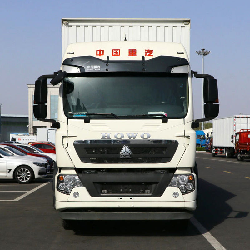 Van Draw Unit HOWO T5G Sinotruk 4x2 280hp Box Cargo Truck 7.92m Van Truck ABS Braking ...