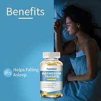 Ausreson OEM/ODM Taurine Magnésium Softgel : Complément Énergétique et Cérébral Naturel pour le Système – Capsules de Magnésium et Taurine en Softgel