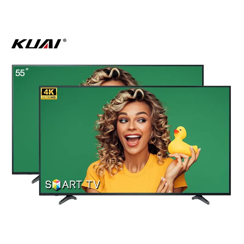 Télévision d'usine bon marché, téléviseurs de 55 pouces Dled smart tv écran plat full hd grand téléviseur