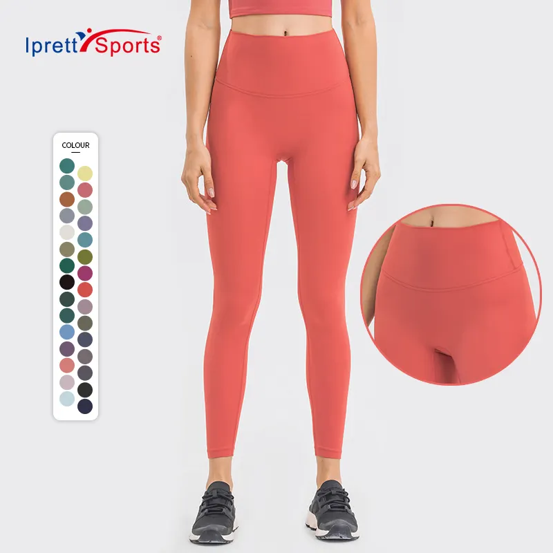 IprettySports กางเกงเลคกิ้งสตรีสำหรับเล่นกีฬา,กางเกงโยคะสตรีไม่มีอูฐนิ้วแบบเซ็กซี่เลคกิ้งออกกำลังกายเอวสูง7/8