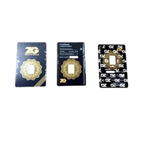 Porte-cartes en plastique PET avec numéros de série inviolables pour emballages de pièces/barres d'or