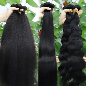 Free Sample Hair Bundles Wholesale Virgin Brazilian Human Hair Bundle Distributors, 100% Raw Human Hair Extensions Factory