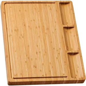 Planche à découper minimaliste en bois de style occidental, planche à découper rectangulaire, planche à découper pour fruits et fromages, en bambou et en bois - Product Image 4