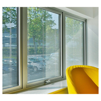 Fenêtre de jalousie moderne en aluminium fixe architecturale réglable en verre