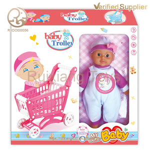14-Inch Unisex <strong>Small</strong> Reborn Baby <strong>Doll</strong> Set with Stroller Educational Playhouse Toy Featuring Feedings Made of <strong>Plastic</strong> - Product Image 3