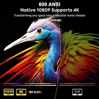 Proyector de Video Inteligente Vidaa-TV Láser 4K Nativo 1080P Oficial, 600ANSI de Alto Lumen, para Cine, Reuniones, WiFi, Digital