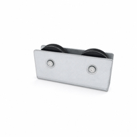 Rueda de Nylon Silenciosa para Ventana, Polea de Aleación de Zinc para Herrajes de Puertas Corredizas