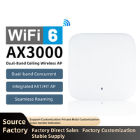 Wifi6 Dual Band 3000M Ceiling AP Hotel Villa Kantor Seluruh Rumah Router Wifi Gigabit Wireless AP Grosir