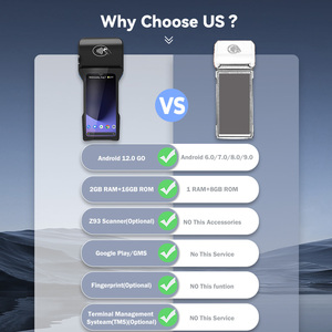 Z93 Android 12 POS phần mềm e-boleta vuông thiết bị đầu cuối thông minh Nhà Hàng cầm tay di động POS với 58 Mét/80 mét máy in - Product Image 5