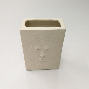 Nouveau Design Créatif Décoration De La Maison Accessoires De Bureau En Céramique <span class=keywords><strong>Visage</strong></span> Humain En <span class=keywords><strong>Forme</strong></span> De Table <span class=keywords><strong>Vase</strong></span> - Product Image 3