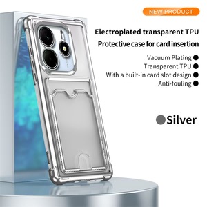 Étui de téléphone antichoc avec porte-cartes pour <span class=keywords><strong>Xiaomi</strong></span> Redmi Note 14/13/12 A3 14C/13C, <span class=keywords><strong>coque</strong></span> intégrale électroplaquée anti-chute - Product Image 6