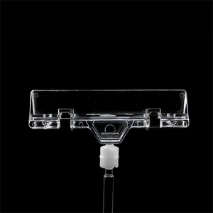 Xoay Pop <span class=keywords><strong>Clip</strong></span> dấu hiệu chủ rõ ràng nhựa PS cho cửa hàng và siêu thị nhãn - Product Image 6