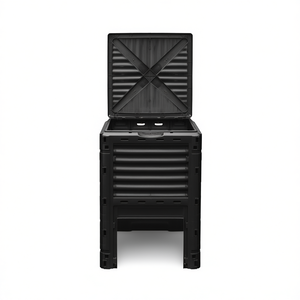 Compostador con Aireador, Negro, Manual, 3 Años de Garantía, Herramienta de Compostaje para Jardín - Product Image 1