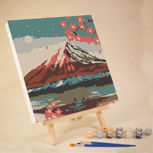 Pintura por Números <span class=keywords><strong>para</strong></span> Niños, Papel Impreso Personalizado <span class=keywords><strong>al</strong></span> por Mayor 2023, Pintura <span class=keywords><strong>al</strong></span> Óleo Digital DIY con <span class=keywords><strong>Flores</strong></span>, Marco Interior de 20x20cm, Decoración <span class=keywords><strong>para</strong></span> el Hogar - Product Image 6