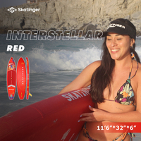 Planche de surf gonflable Skatinger de 32 pouces de large avec support de caméra pour Stand Up Paddleboarding – Vente en gros