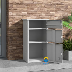 Caja de entrega de paquetes de pie para exteriores, <span class=keywords><strong>recogida</strong></span> de paquetes para el hogar, jardín, caja de envío de correo de paquetes montada en la pared - Product Image 6