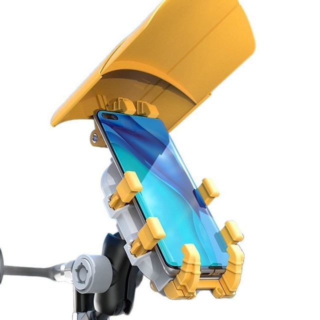 Hot Sale Flexible 8-Claws Motorcycle Phone Holder Aluminum Alloy Waterproof 360 Rotation Secure Locking Mobile Bracket