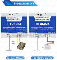 Prix Abordable - Interrupteur Relais à Distance GSM 2G RTU5024 Quadri-bande 850/900/1800/1900MHz pour Ouverture de Portail de Garage et Allée