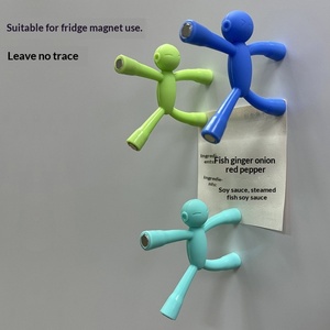Jouet magnétique viral en silicone, figurine articulée, aimant de réfrigérateur DIY, jouet anti-stress, jouet sensoriel pour enfants, vente en gros OEM - Product Image 2
