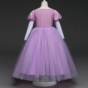 Q187 Style européen filles Costume princesse Halloween fête porter <span class=keywords><strong>raiponce</strong></span> Costume déguisements pour les filles - Product Image 4