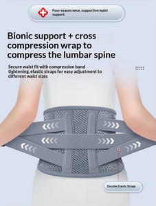 เข็มขัดพยุงหลังใยโพลีเอสเตอร์ระบายอากาศได้ดี สำหรับผู้ชายและผู้หญิง ปรับระดับได้ ช่วยพยุงหลังส่วนล่าง บรรเทาอาการปวดหลัง - Product Image 2