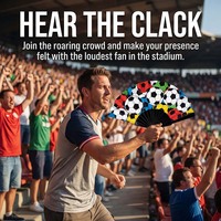 Fußball-Fanfächer: Klappbare Handfächer für Fußballmeisterschaften und Spiele