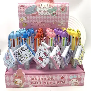 Yubon Sanrioed Phim Hoạt Hình Bút Bi 36Pcs Kuromi Xin Chào Mèo Con Cinnamoroll Học Sinh Văn Phòng Phẩm Vẽ Wrirte Đánh Dấu Bút