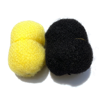 AFROLOCS Cheveux Afro Crépus Bouclés Naturels en Gros, Cheveux Humains Remy en Vrac pour Tressage, Peut Être Décoloré en Blond