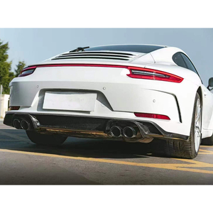 Kit carrosserie sport 2016-2019 pour modification et amélioration de voiture, avec lèvre de pare-chocs arrière et feux arrière intégrés, compatible avec 911 991.2 - Product Image 3