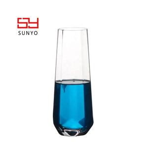 Diamant Carré Base Conception Clair Personnalisé Sans Pied Seveal Ridge Verre À Vin Géant <span class=keywords><strong>Champagne</strong></span> Verre - Product Image 3