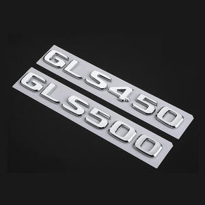ABS 3D letras cromadas para emblema de maletero de coche Logo Mercedes <span class=keywords><strong>GLE</strong></span> 350 450 500 W166 W167 GLS 450 500 X166 X167 accesorios de letras - Product Image 3