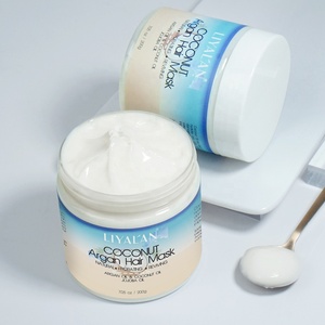 <span class=keywords><strong>Mascarilla</strong></span> Capilar <span class=keywords><strong>Profesional</strong></span> para el Cuidado del Cabello, <span class=keywords><strong>Hidratante</strong></span> y Reparadora, con Colágeno, Queratina, Aguacate, Coco y Aceite de Argán - Product Image 1