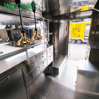 WECARE Carritos Foodtruck Bar mobile, remorque à hot-dogs et desserts, entièrement équipée, camion de restauration rapide avec cuisine complète