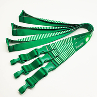 Cordons promotionnels en nylon personnalisés avec impression de logo, sangle de cou durable et porte-clés, impression par transfert thermique