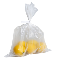 Sacs en plastique alimentaire personnalisés en HDPE/LDPE pour le stockage des aliments, transparents, étanches, grande capacité, durables