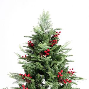 Sapin de Noël de Luxe avec Aiguilles de Pin pour Usage Domestique, 1,2m/1,5m/1,8m, Sapin de Noël Élaboré avec Ornements - Product Image 2
