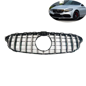 Grille de <span class=keywords><strong>calandre</strong></span> W205 GT <span class=keywords><strong>Panamericana</strong></span> pour Mercedes Benz <span class=keywords><strong>Classe</strong></span> C W205 Bodykit 2015 2018 - Product Image 1