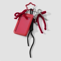 Porte-clés et breloques de sac raffinés, élégants et tendance, avec perles et nœuds, pour cartes