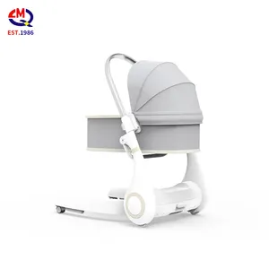 Toptan 2 1 rocker-Yeni stil otomatik Modern yüksek bebek sandalyesi oturabilir ve yalan bebek Carrycot sallanan sandalye birleştirmek fedai ve Rocker
