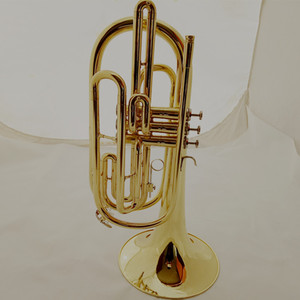 Manufacturer Wholesale <strong>Marching</strong> <strong>Trombone</strong> Bb Bass Bugle Western Brass Instruments for Beginner Grading Band Other Horn - Product Image 2