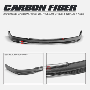 Lèvre avant de type D pour Civic EG 1992-1995 (compatible uniquement avec les modèles Hatchback) en fibre de carbone, installation facile - Product Image 3