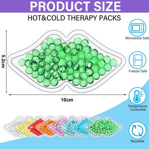 मिनी होंठ के आकार का ठंडा कंप्रेस पोर्टेबल लिप जेल बेड्स दर्द राहत के लिए बर्फ पैक - Product Image 4