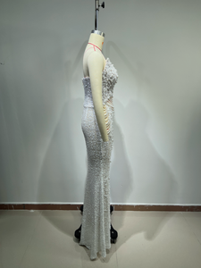 ED2612 Vestido <span class=keywords><strong>de</strong></span> <span class=keywords><strong>Alta</strong></span> <span class=keywords><strong>Costura</strong></span> <span class=keywords><strong>de</strong></span> Excelente Calidad, Vestido <span class=keywords><strong>de</strong></span> Perlas para Mujer, Vestidos para Bodas, Sin Tirantes - Product Image 5