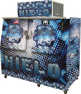 2 türen slant eis merchandiser, kalten wand eis merchandiser für verkauf - Product Image 1