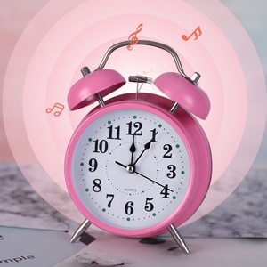 Hiện đại đơn giản phòng ngủ trẻ em đầu giường Đồng hồ báo thức câm kim loại ánh sáng ban đêm kim hiển thị chuyển động điện tử tính năng luminova - Product Image 2