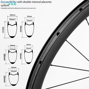 Juego <span class=keywords><strong>de</strong></span> Ruedas <span class=keywords><strong>de</strong></span> Carbono Mate SeeMore Disc Brake UD 35/38/50/54/60mm, Fibra <span class=keywords><strong>de</strong></span> Carbono, Calidad UCI, para Ciclismo <span class=keywords><strong>de</strong></span> Carretera - Product Image 6